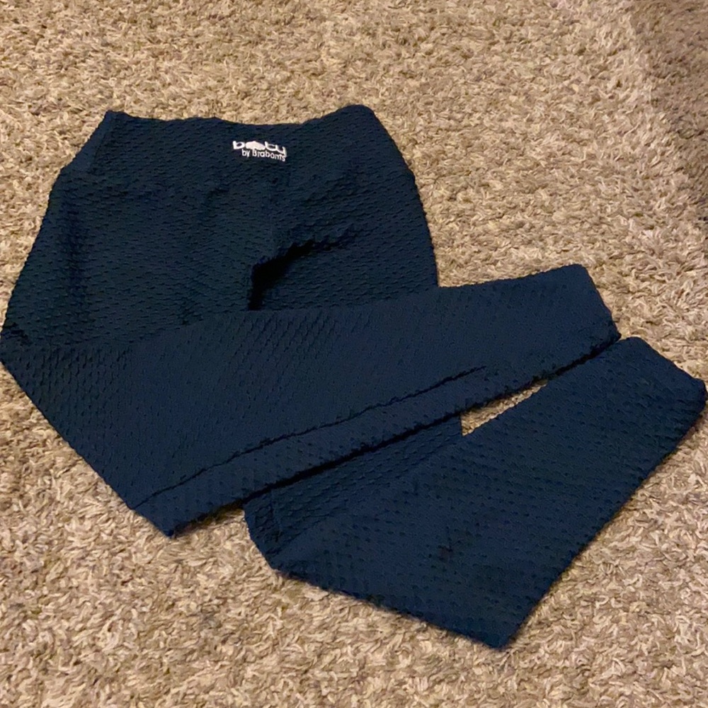 Midnight blue croco leggings booty by Brabants
